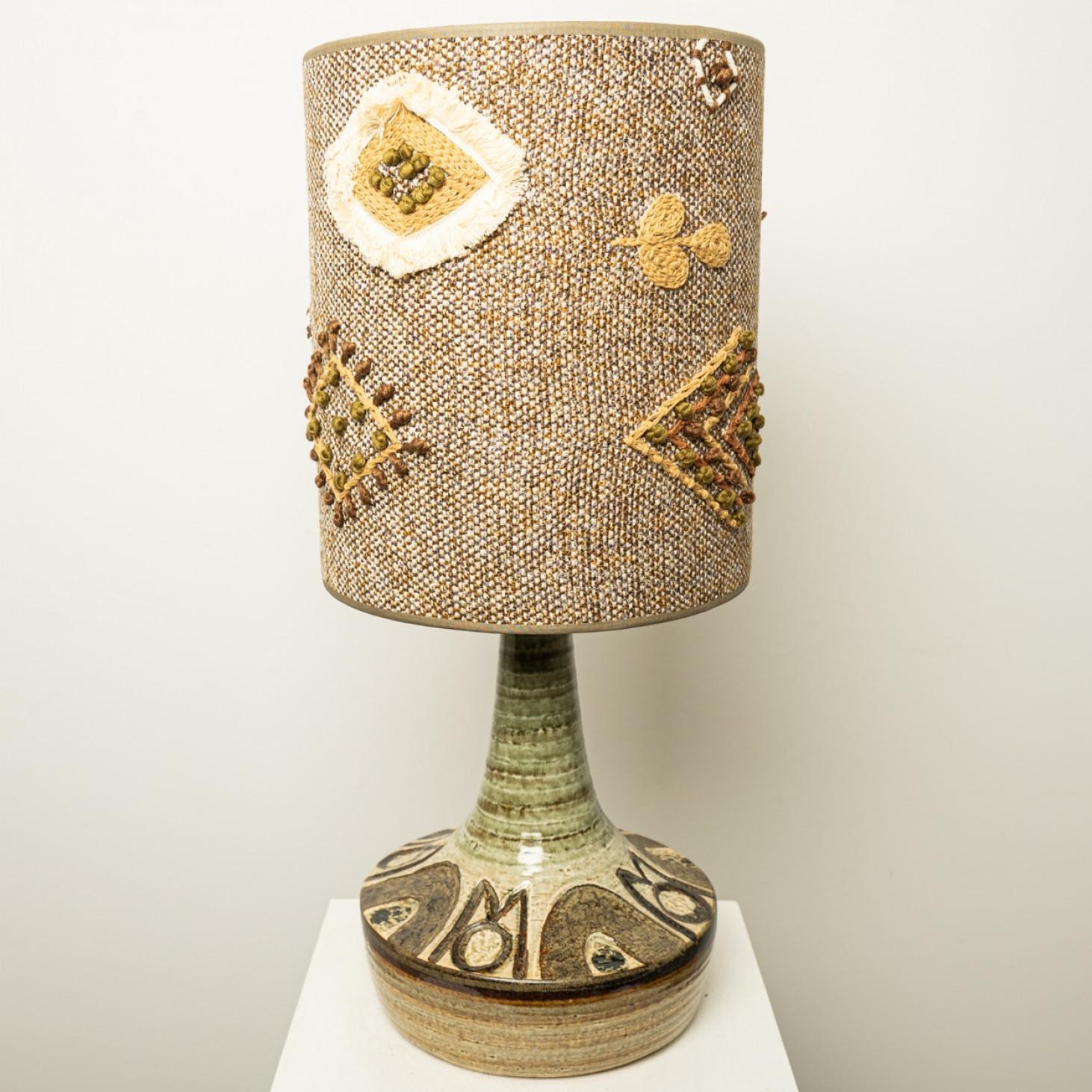 Pair of Ceramic Table Lamp by Noomi Backhausen for Soholm, Denmark 1960s For Sale 1