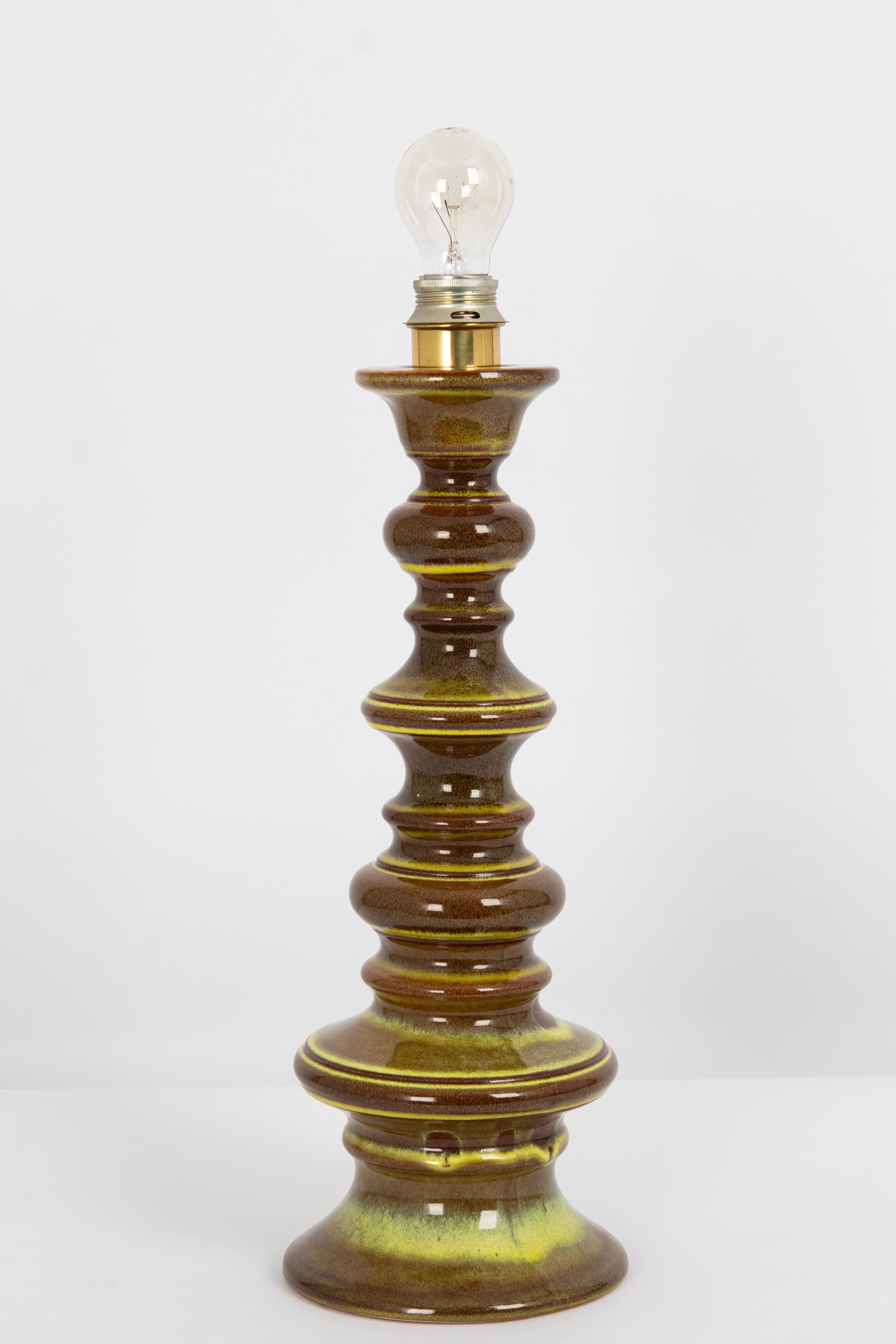 Mid-Century moderno Coppia di lampade da tavolo in ceramica, Germania, anni '70 in vendita