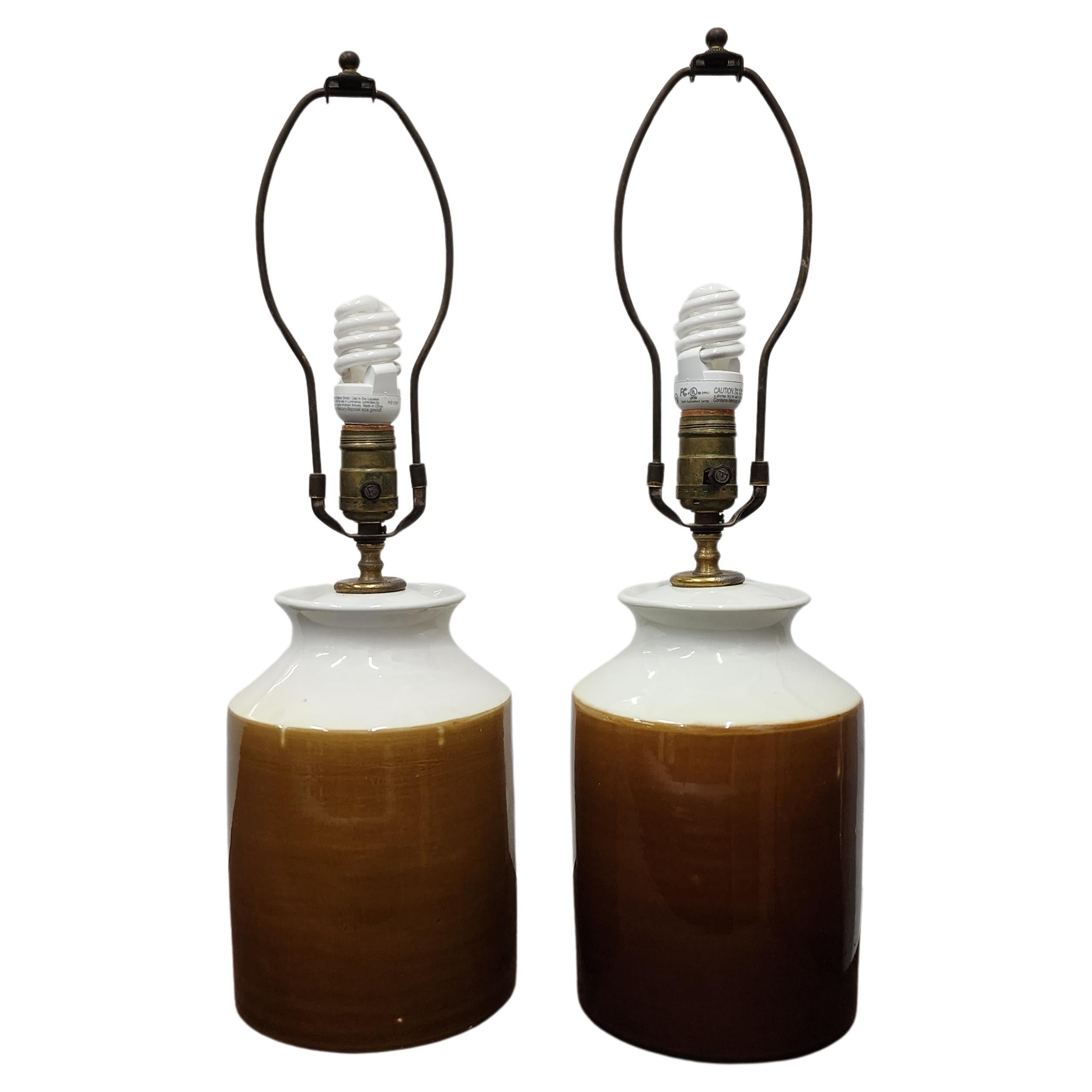 Pair of Ceramic table lamps by Alvino Bagni