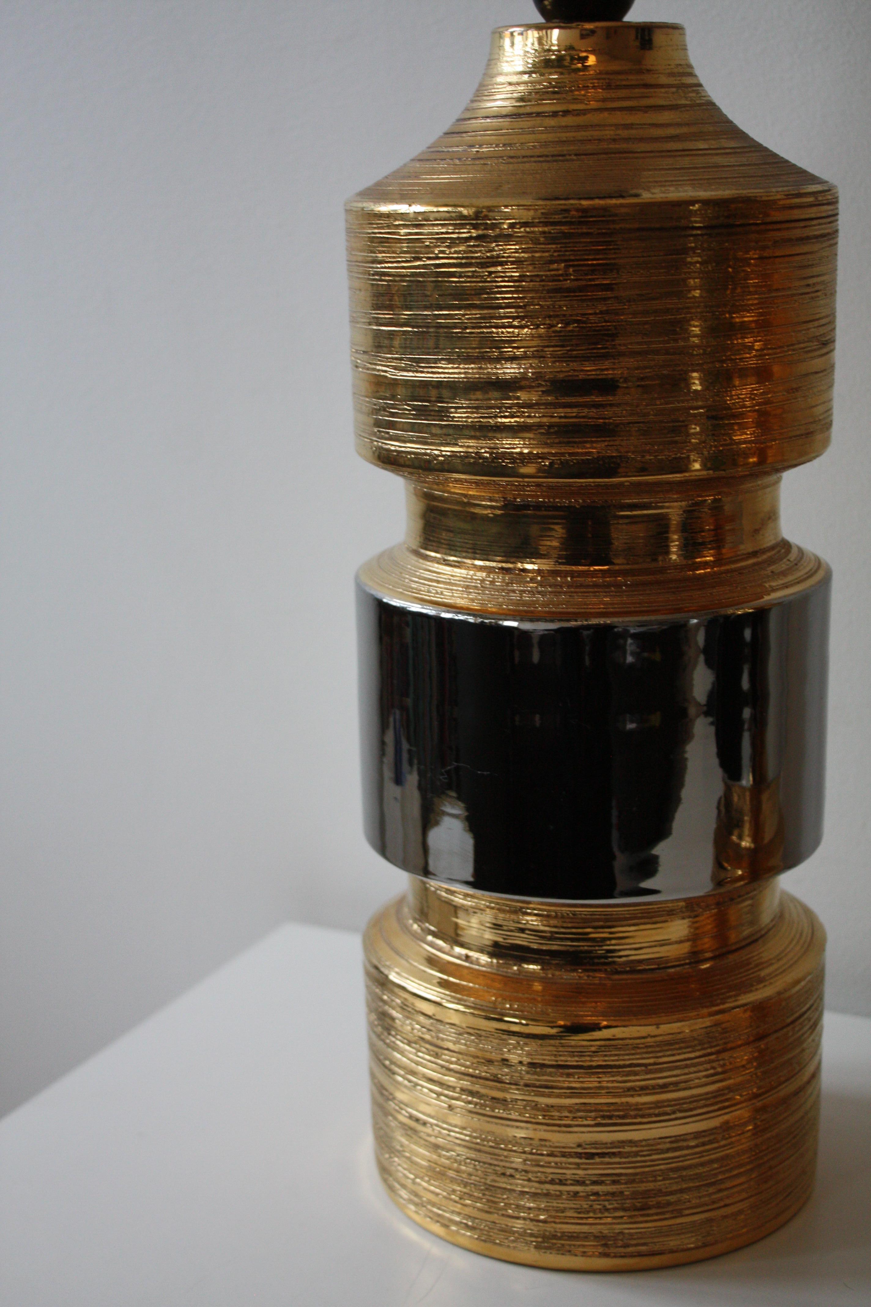 Paire de lampes de table en céramique par Bitossi pour Bergboms, Italie/Suède, années 1960/70 en vente 3