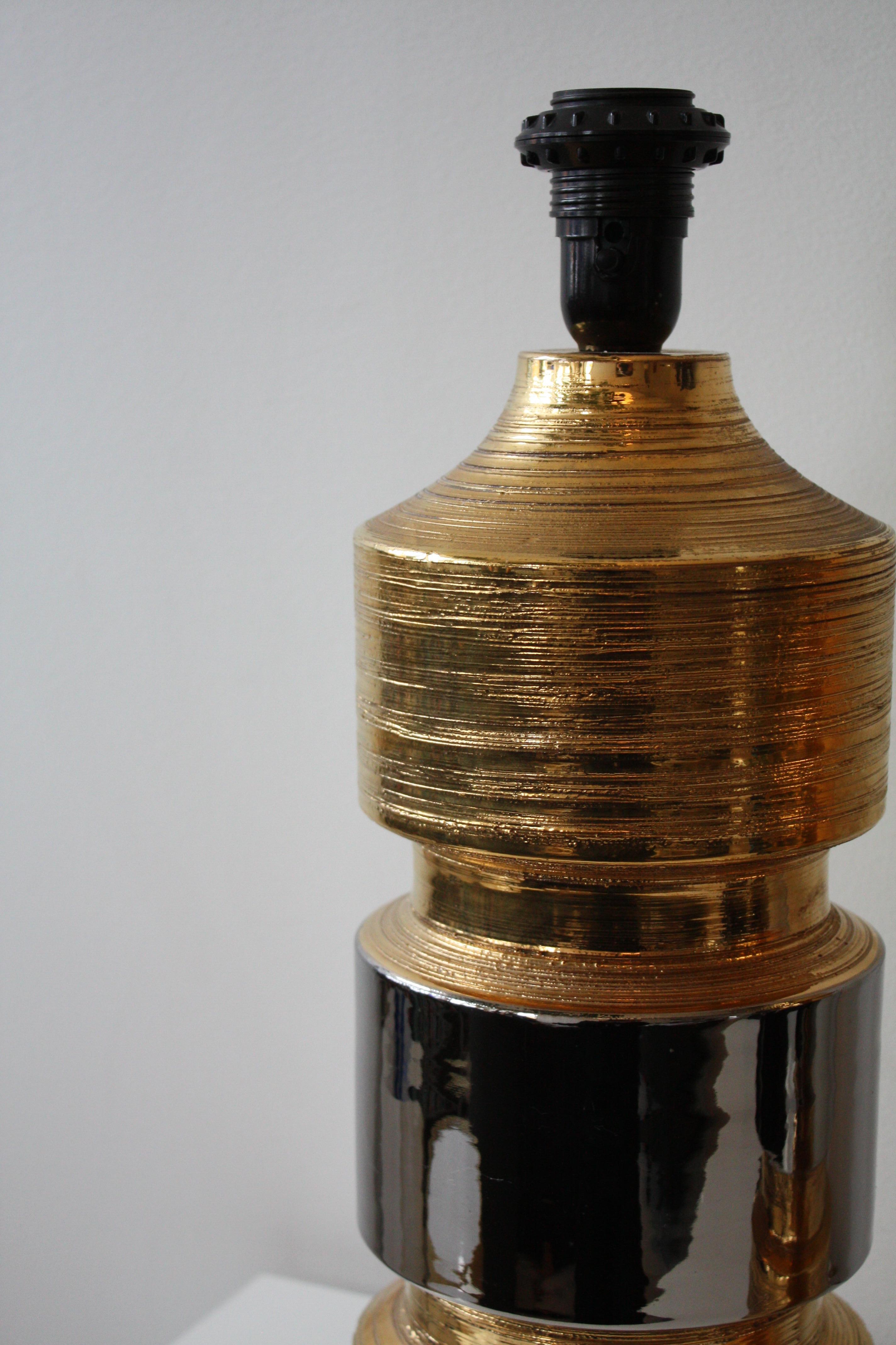 Paire de lampes de table en céramique par Bitossi pour Bergboms, Italie/Suède, années 1960/70 en vente 4