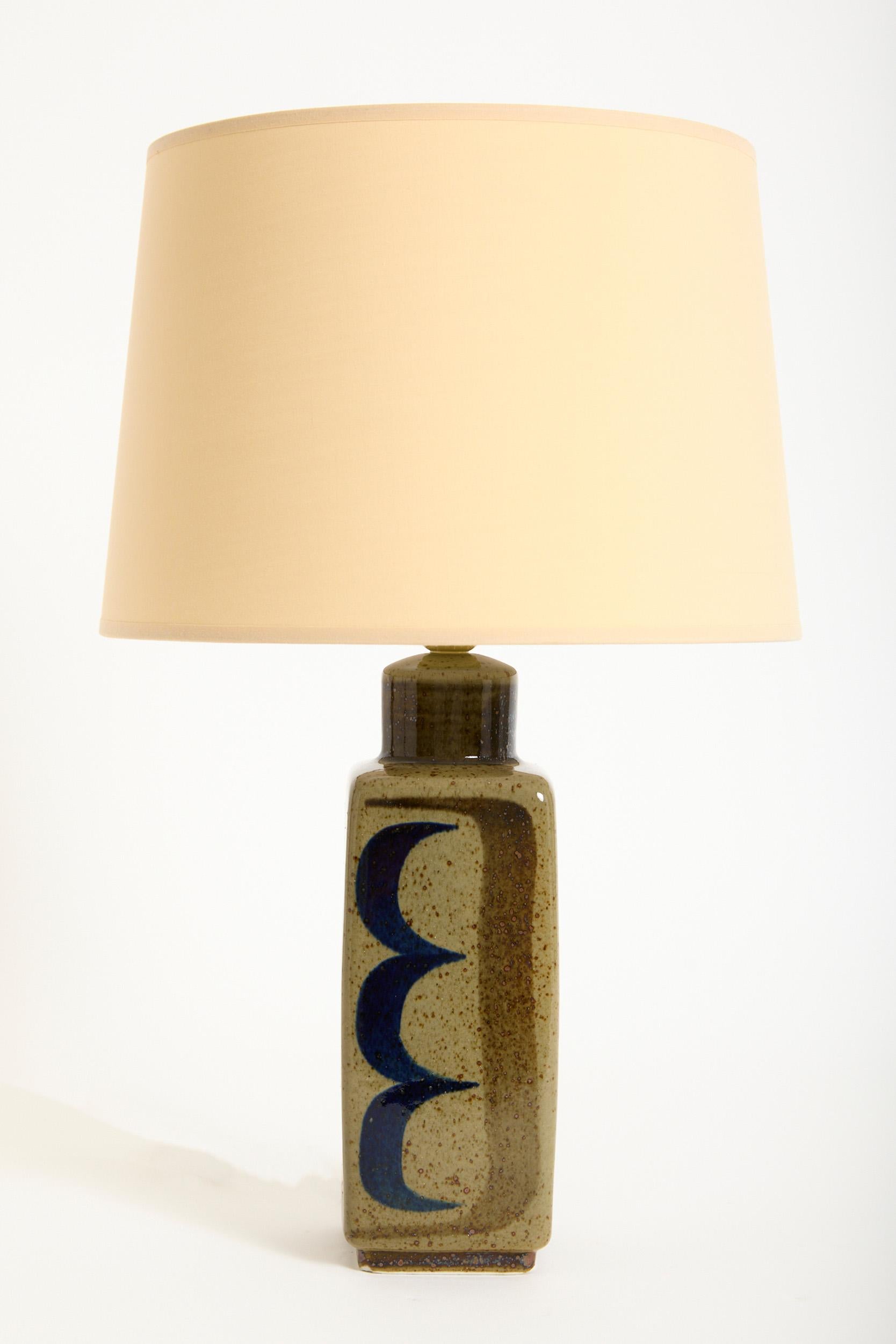 Swedish Pair of Ceramic Table Lamps by Carl-Harry Stålhane (1920-1990) For Sale