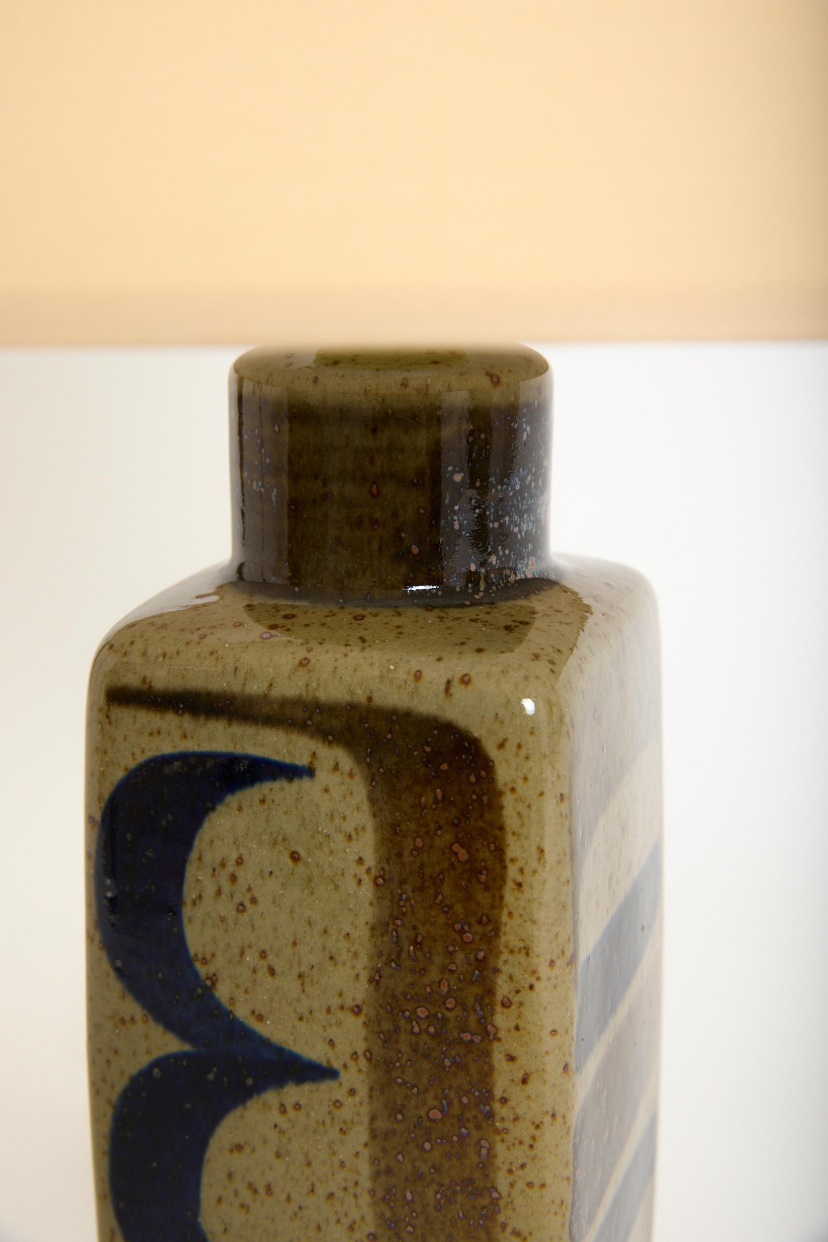 Pair of Ceramic Table Lamps by Carl-Harry Stålhane (1920-1990) In Good Condition For Sale In London, GB
