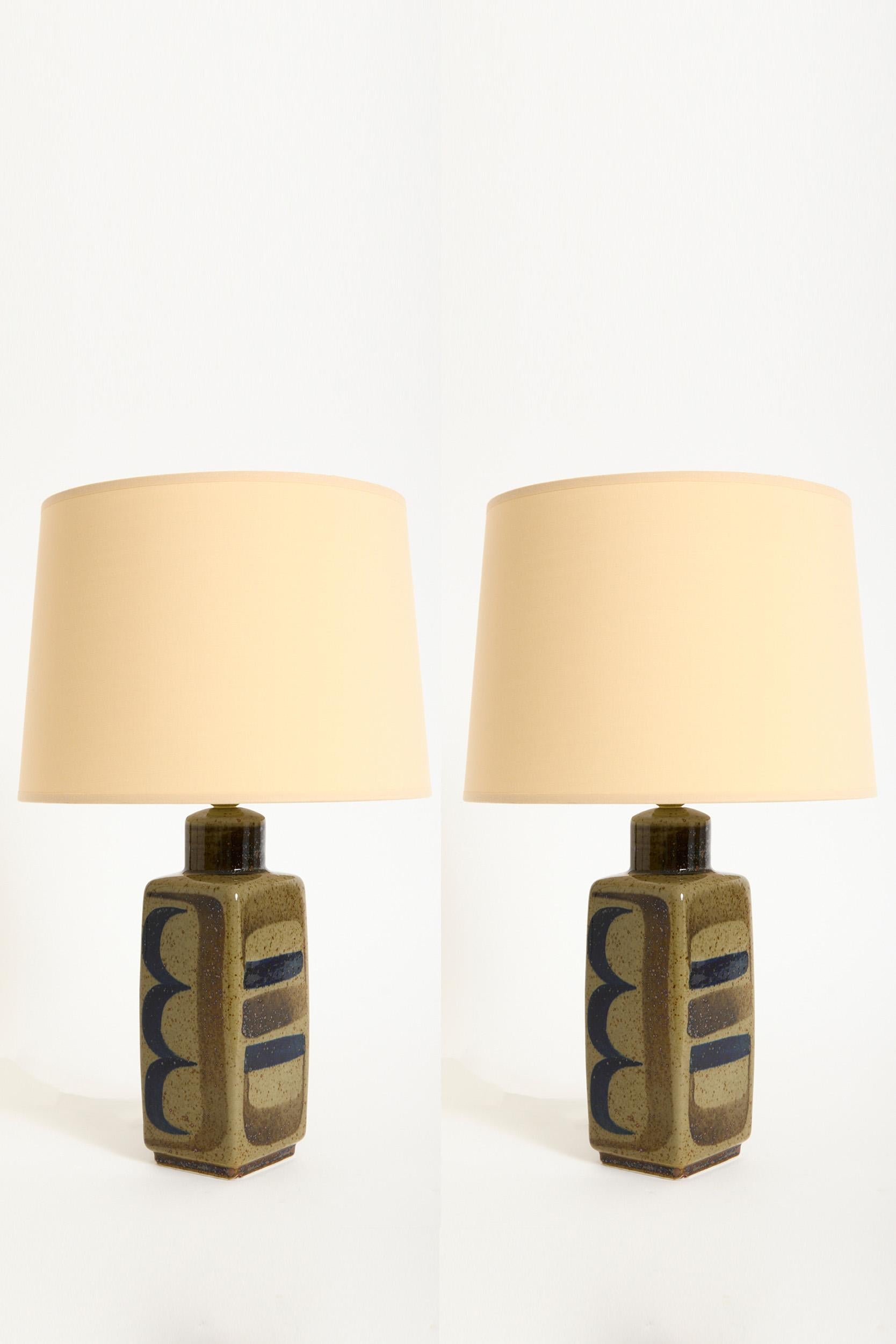 Pair of Ceramic Table Lamps by Carl-Harry Stålhane (1920-1990) For Sale