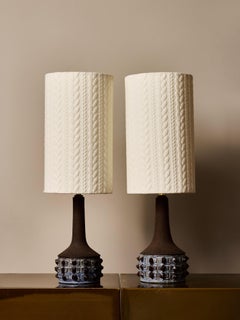 Pair of Ceramic Table Lamps by Jette Hellerøe for Axella
