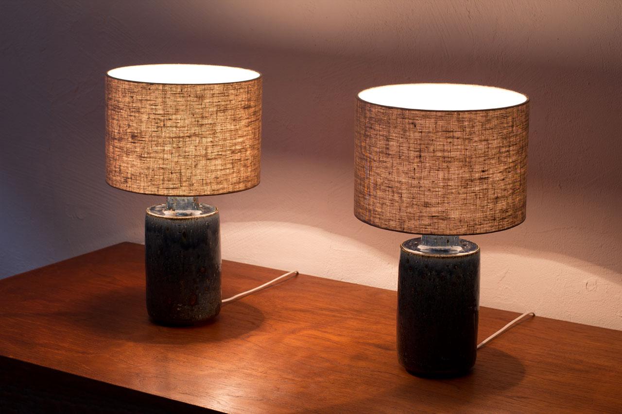 Pair of Ceramic Table Lamps by Marianne Westman for Rörstrand 4