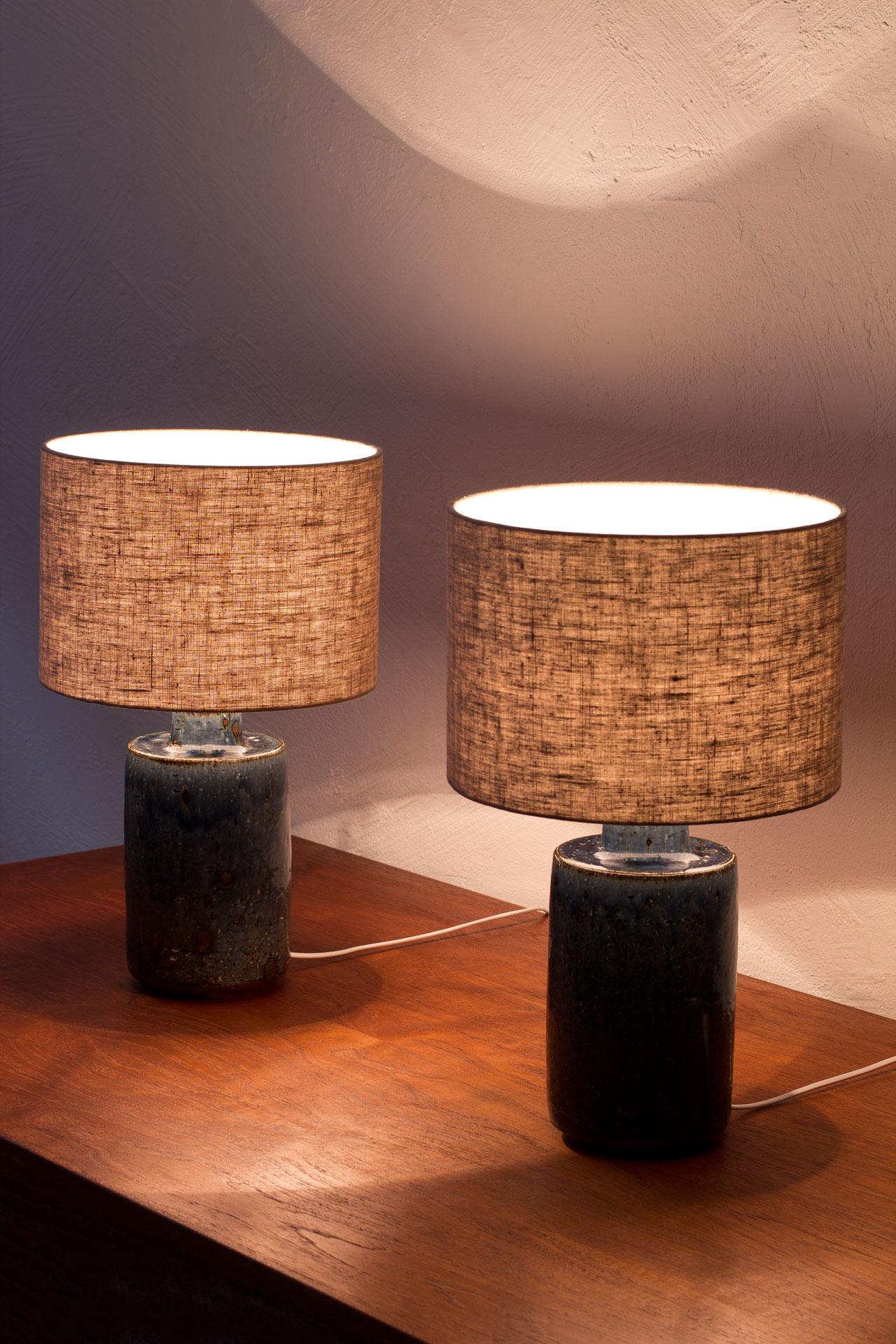 Pair of Ceramic Table Lamps by Marianne Westman for Rörstrand 5