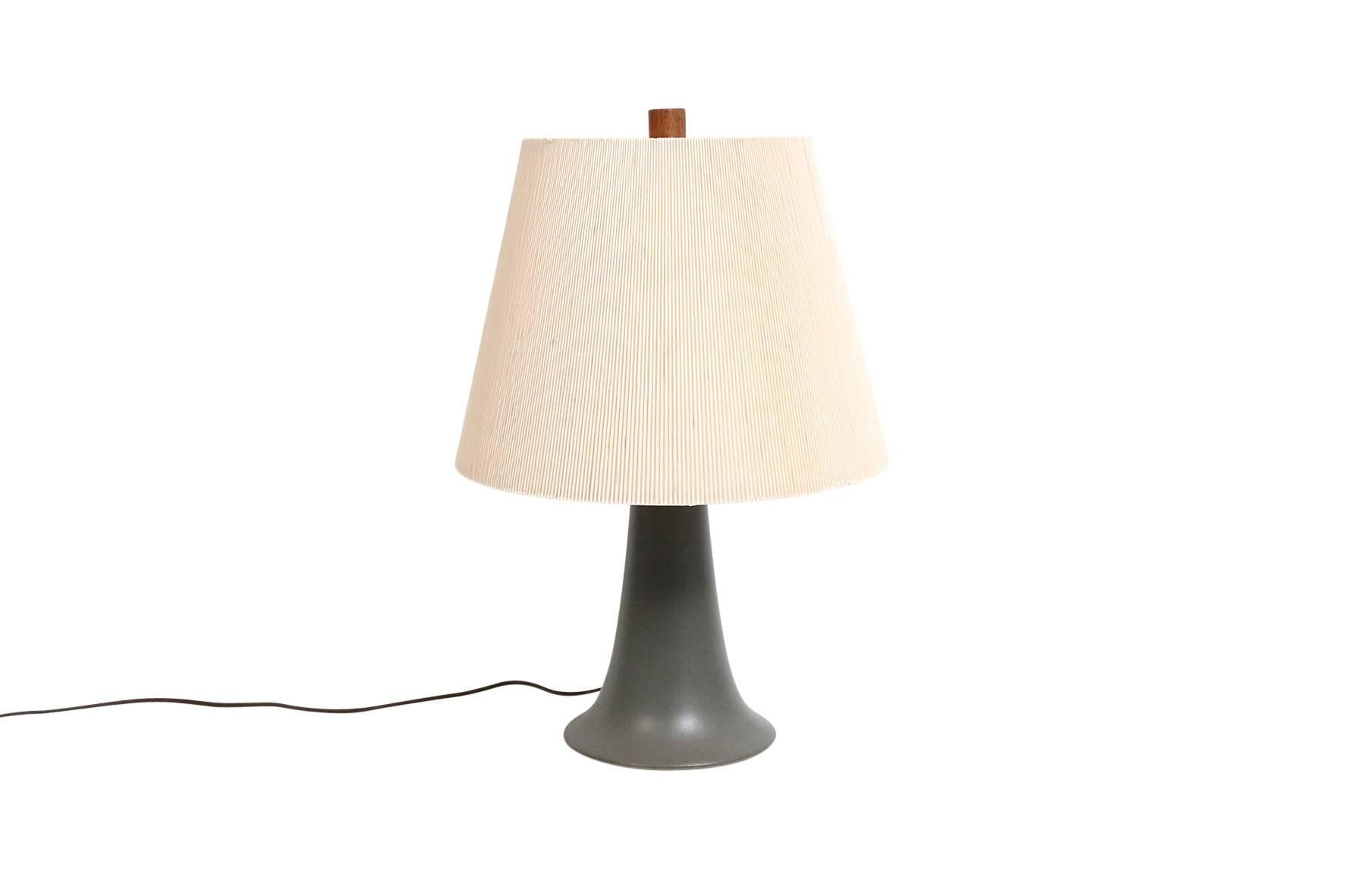 Mid-Century Modern Pair of Ceramic Table Lamps by Martz