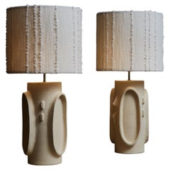Pair of Ceramic Table Lamps by Olivia Cognet