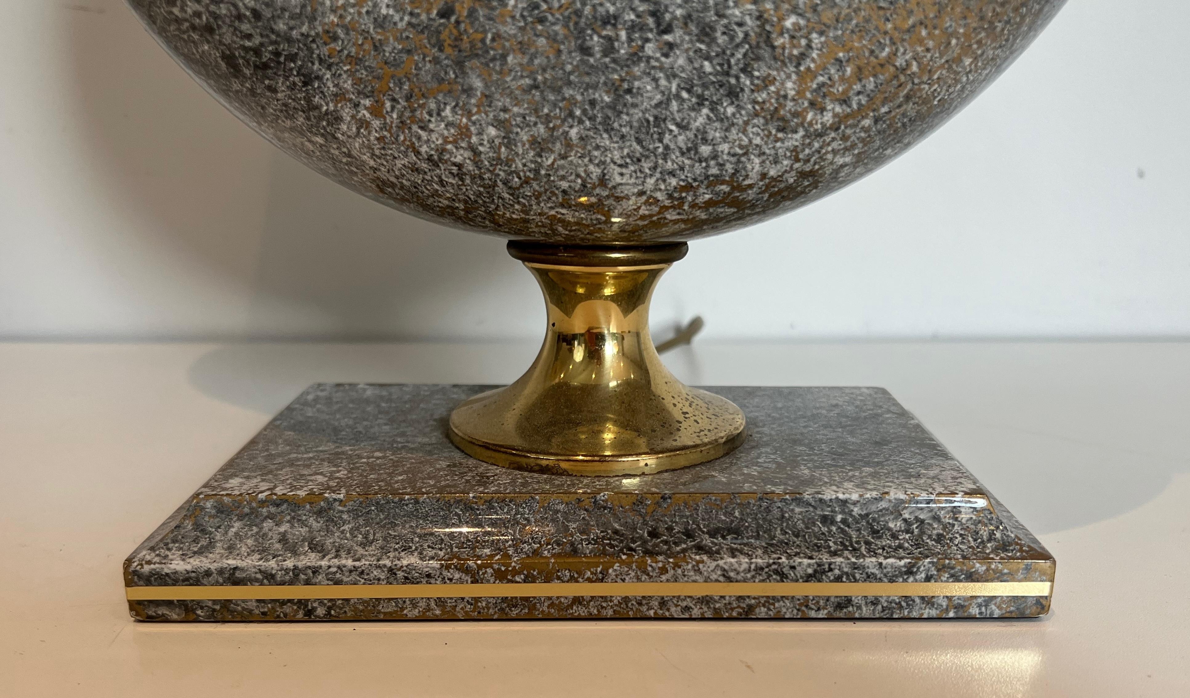 Paire de lampes de table en céramique de Philippe Barbier en vente 2