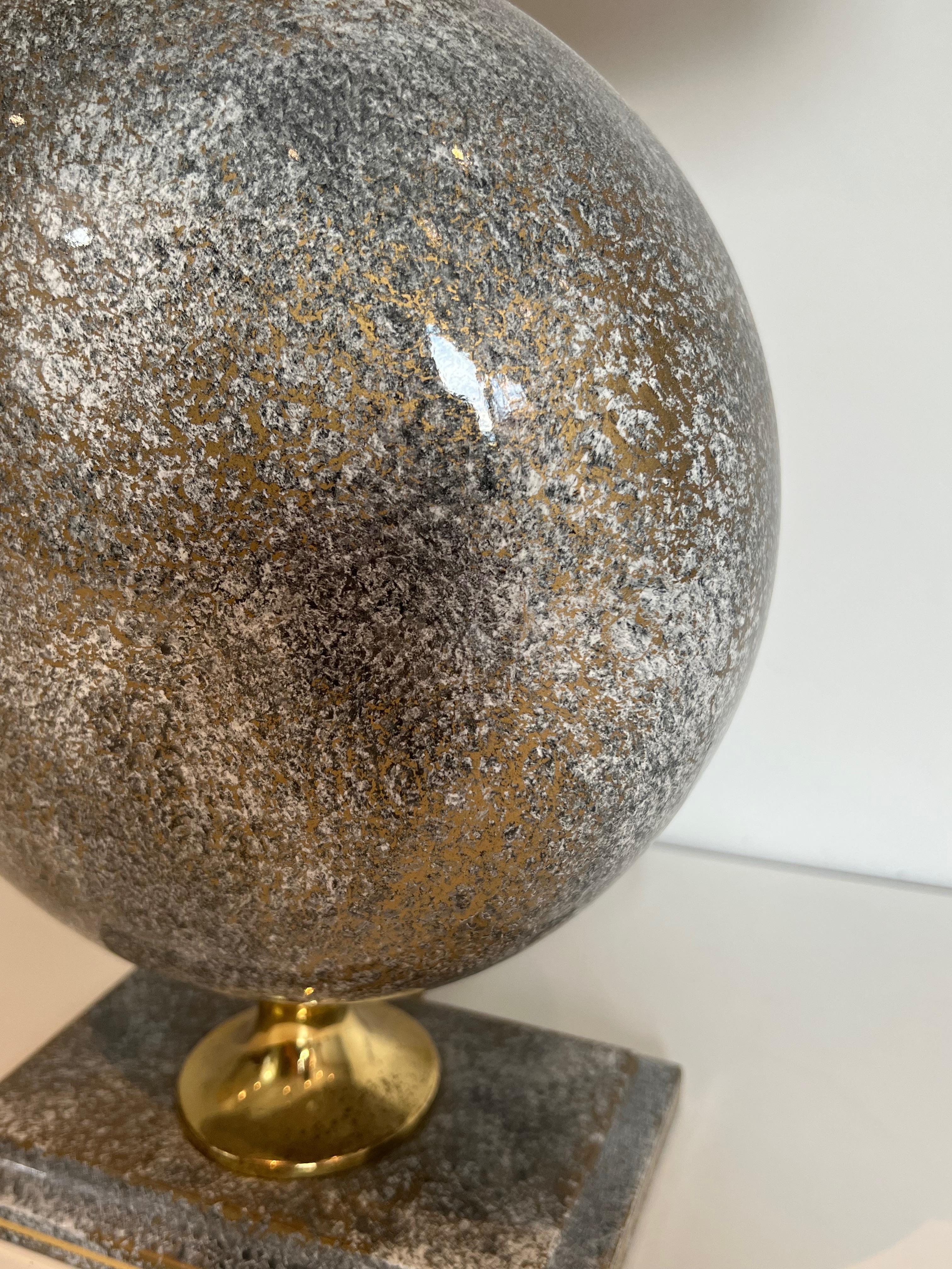 Paire de lampes de table en céramique de Philippe Barbier en vente 9
