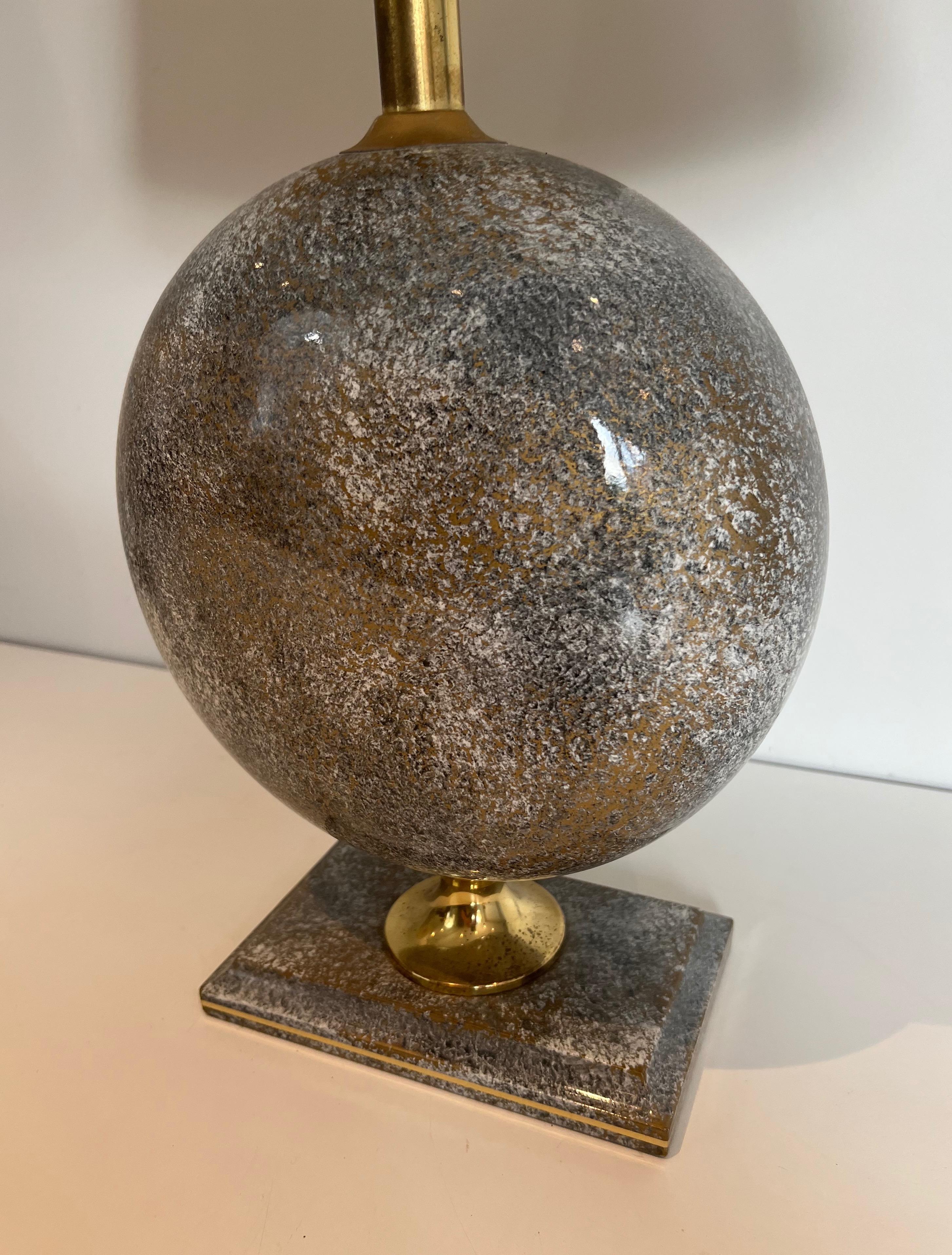 Céramique Paire de lampes de table en céramique de Philippe Barbier en vente