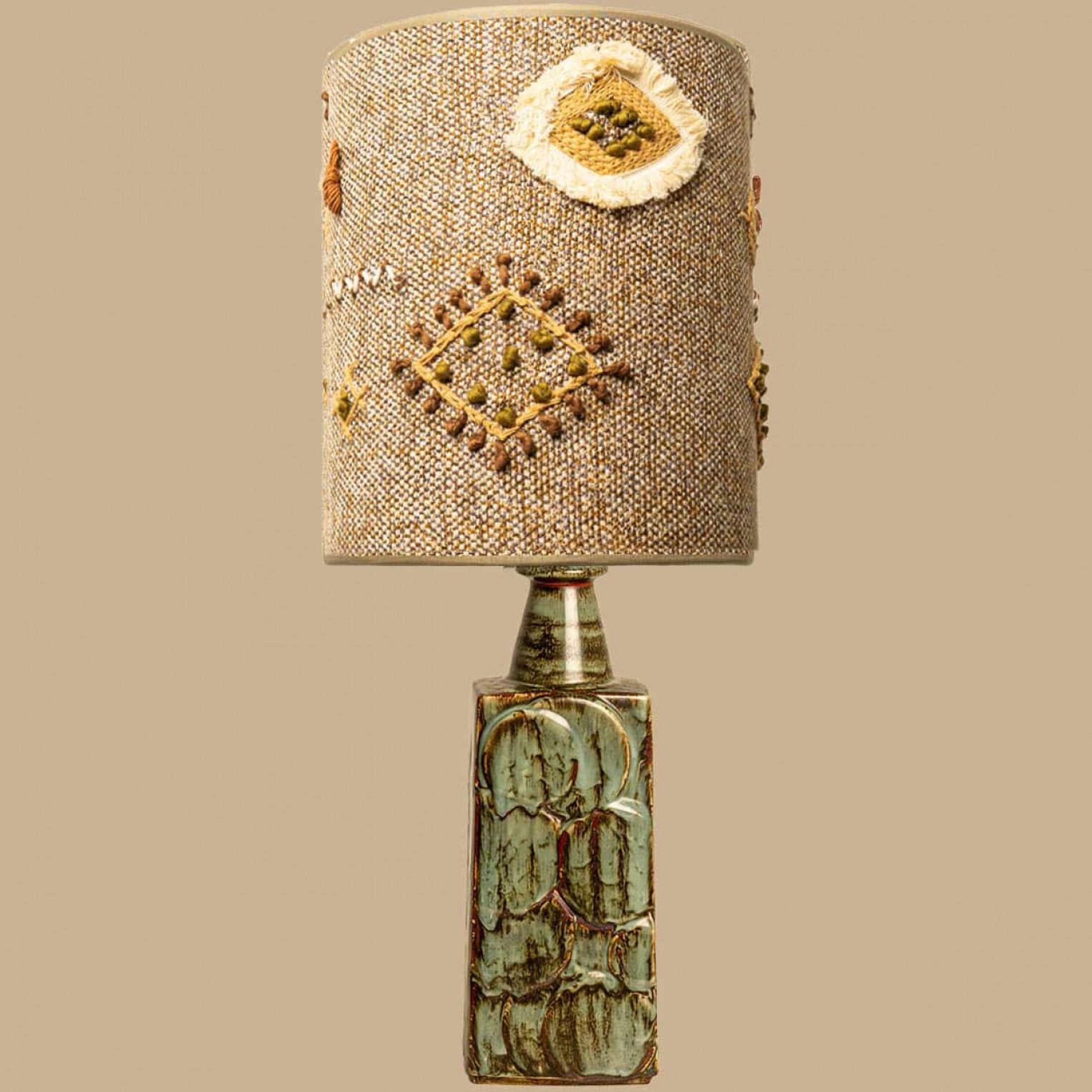 Paar keramische Tischlampen von Soholm, Dänemark 1960er Jahre (Brutalismus) im Angebot