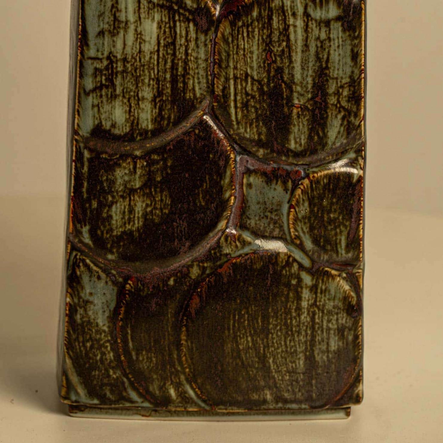 Danish Pair of Ceramic Table Lamps by Soholm, Denmark 1960s For Sale