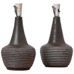 Pair of Ceramic Table Lamps by Soholm, Denmark, 1960s