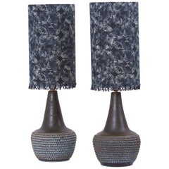 Pair of Ceramic Table Lamps by Soholm, Denmark, 1960s