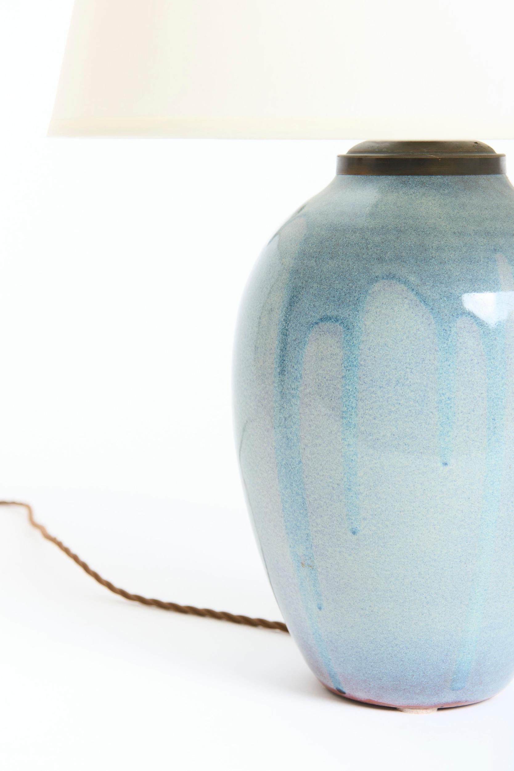 Pair of Ceramic Table Lamps For Sale 4