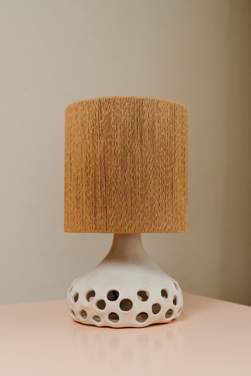 Paire de lampes de table en céramique. en vente 4