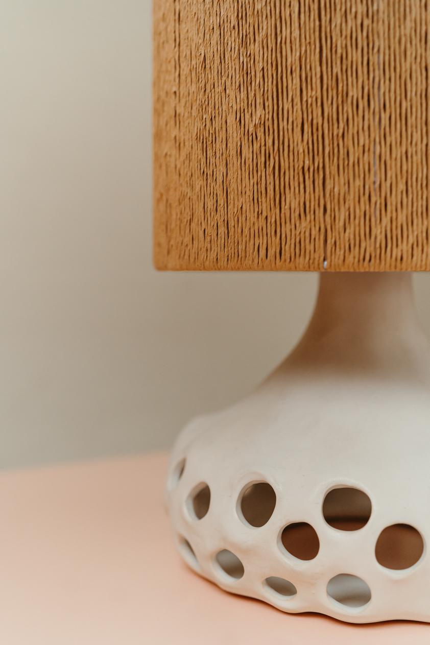 Paire de lampes de table en céramique. en vente 7