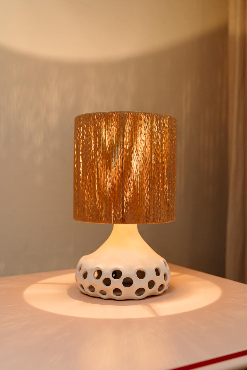 Paire de lampes de table en céramique. en vente 8