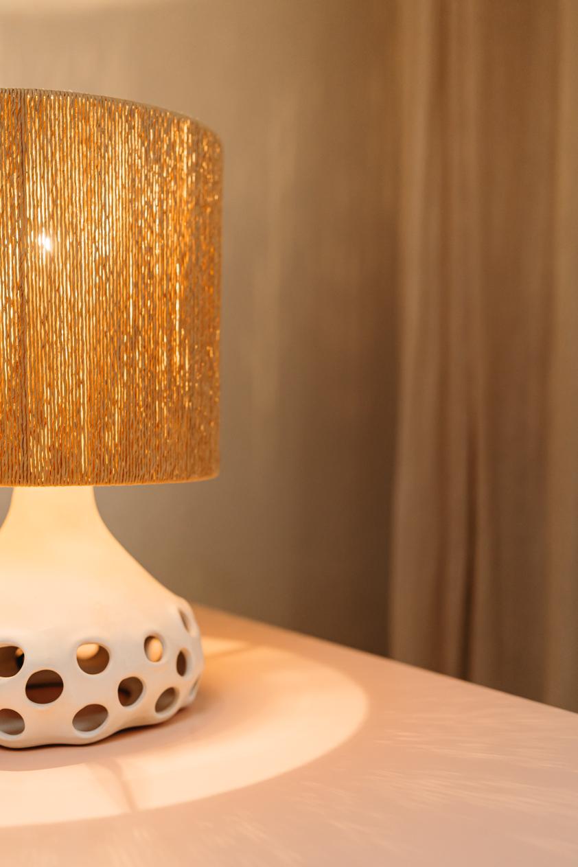Paire de lampes de table en céramique. en vente 9