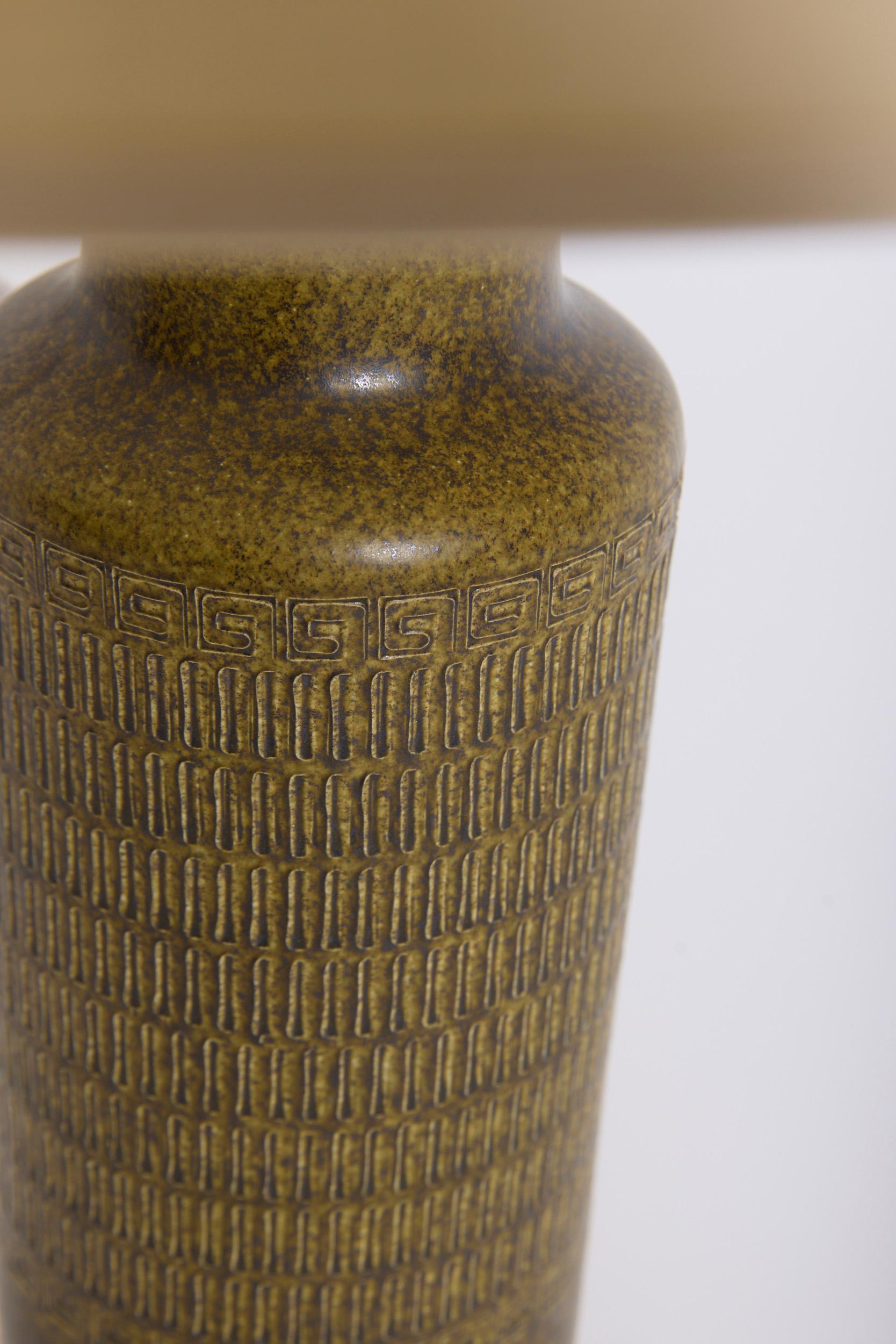 Suédois Paire de lampes de table en céramique en vente