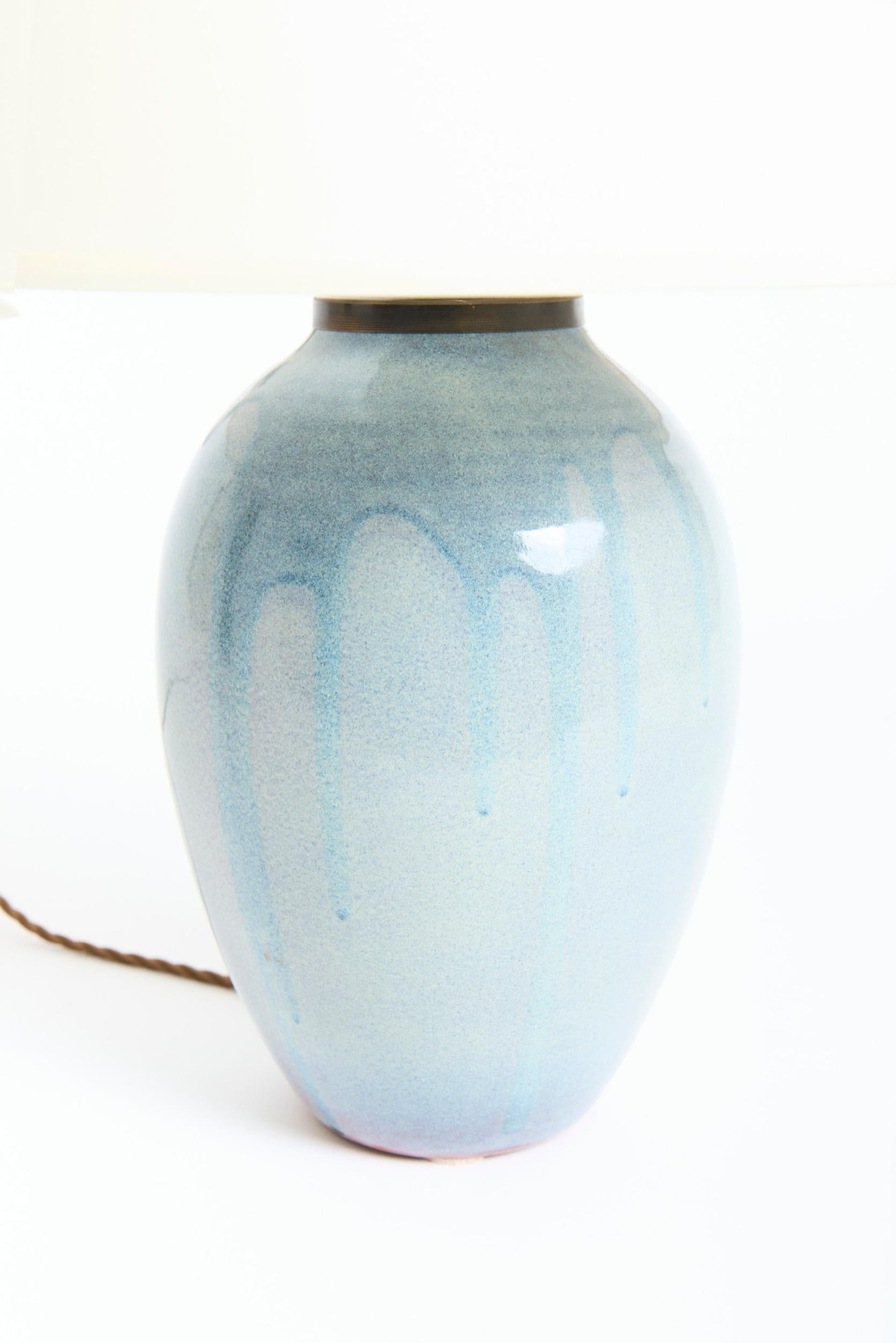 Pair of Ceramic Table Lamps For Sale 3