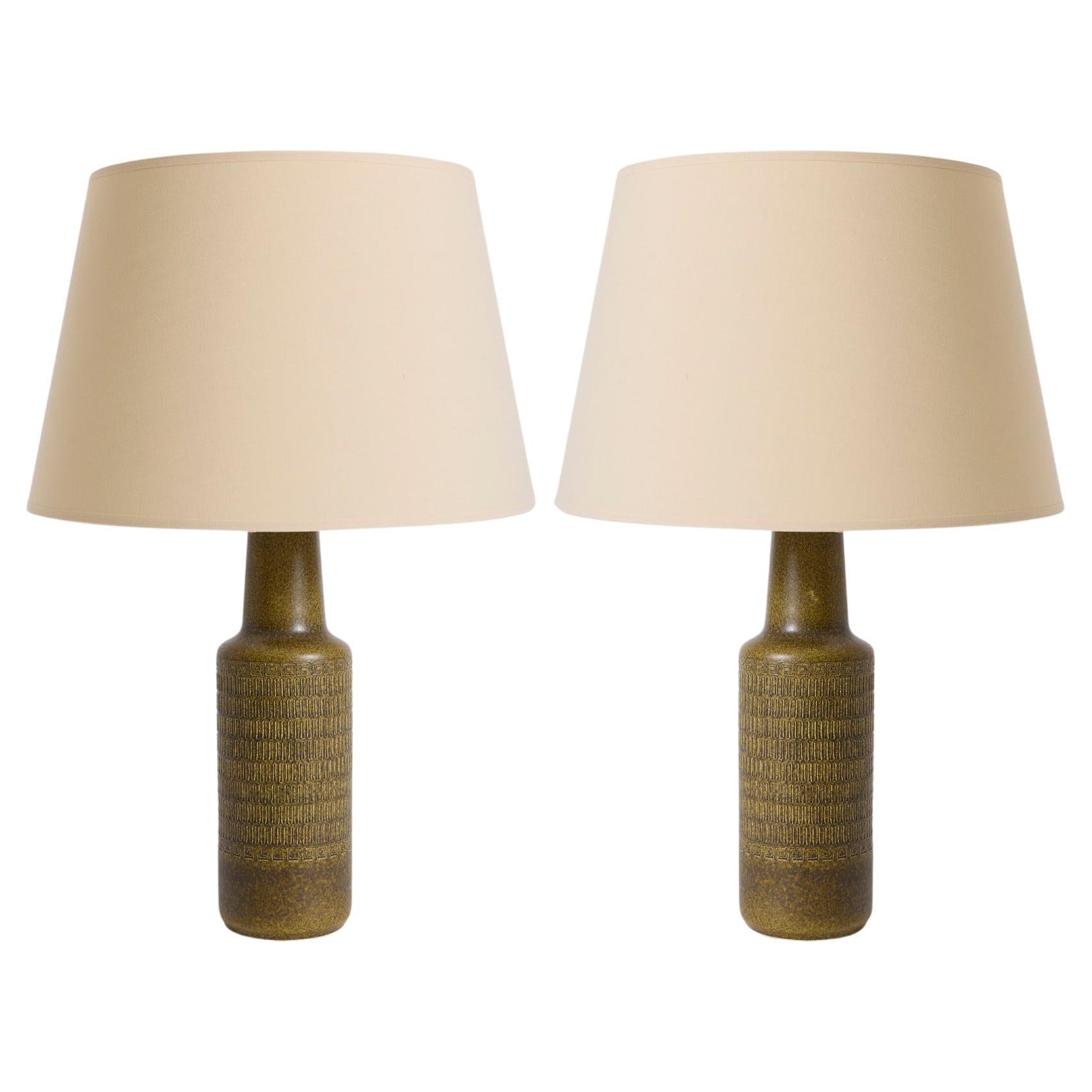 Paire de lampes de table en céramique