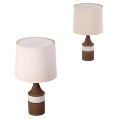 Coppia di lampade da tavolo in ceramica, Italia, anni '70