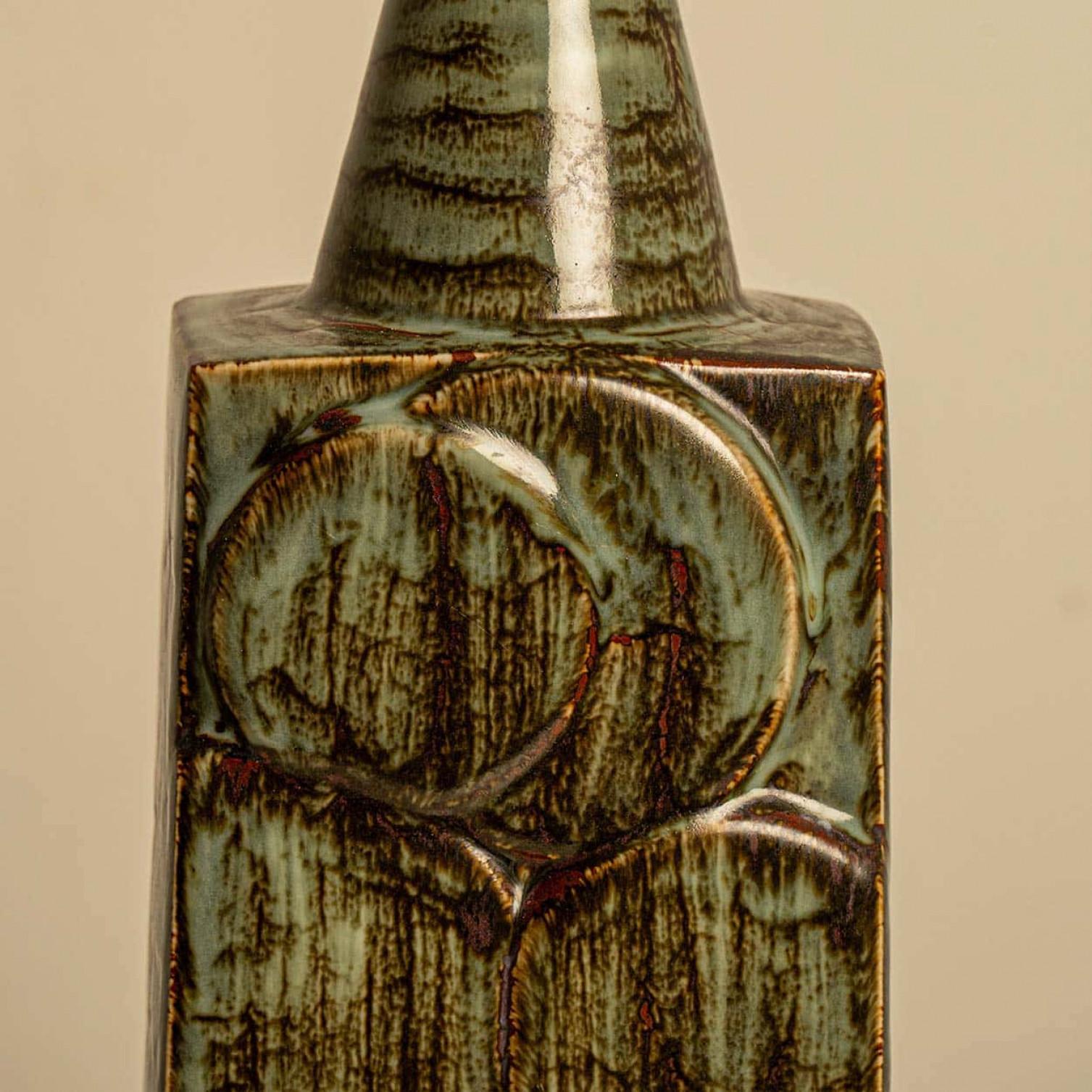 Danois Paire de lampes de table en céramique, Soholm, Danemark années 1960 en vente