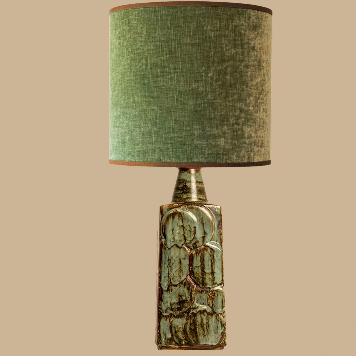 Paire de lampes de table en céramique, Soholm, Danemark années 1960 Bon état - En vente à Rijssen, NL
