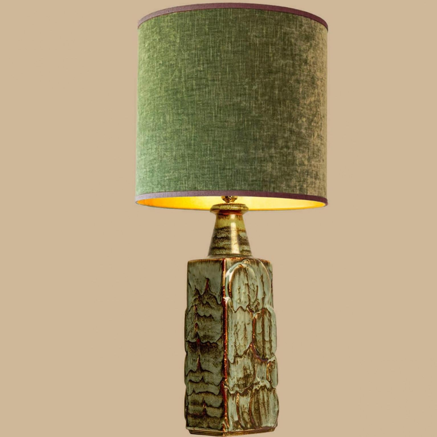 Paar keramische Tischlampen, Soholm, Dänemark 1960er Jahre (Keramik) im Angebot