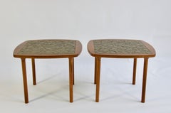 Pair of Ceramic Tile-Top Side Tables by Gordon and Jane Martz