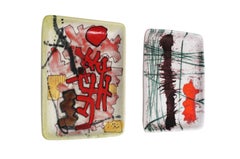 Pair of Ceramic Trays by Guido Gambone