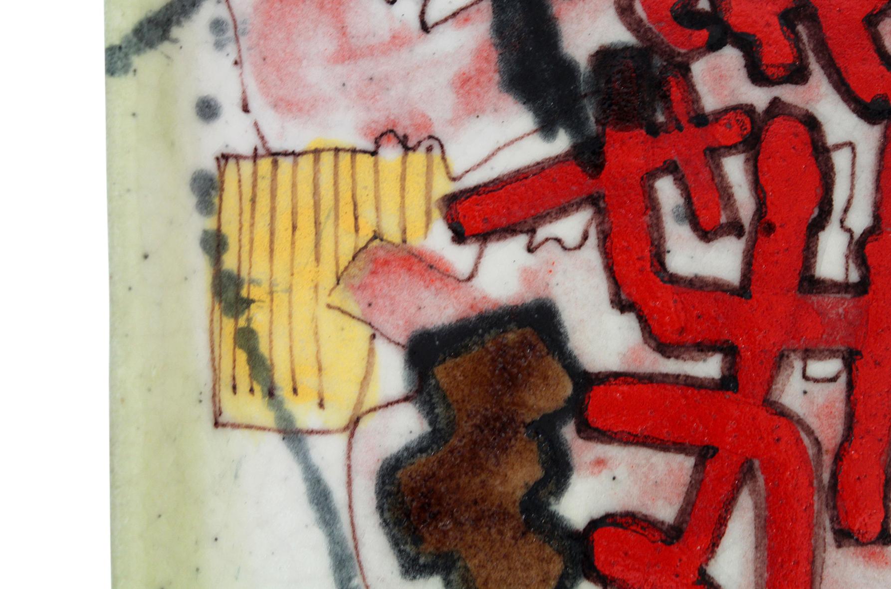 Pair of Ceramic Trays by Guido Gambone 3