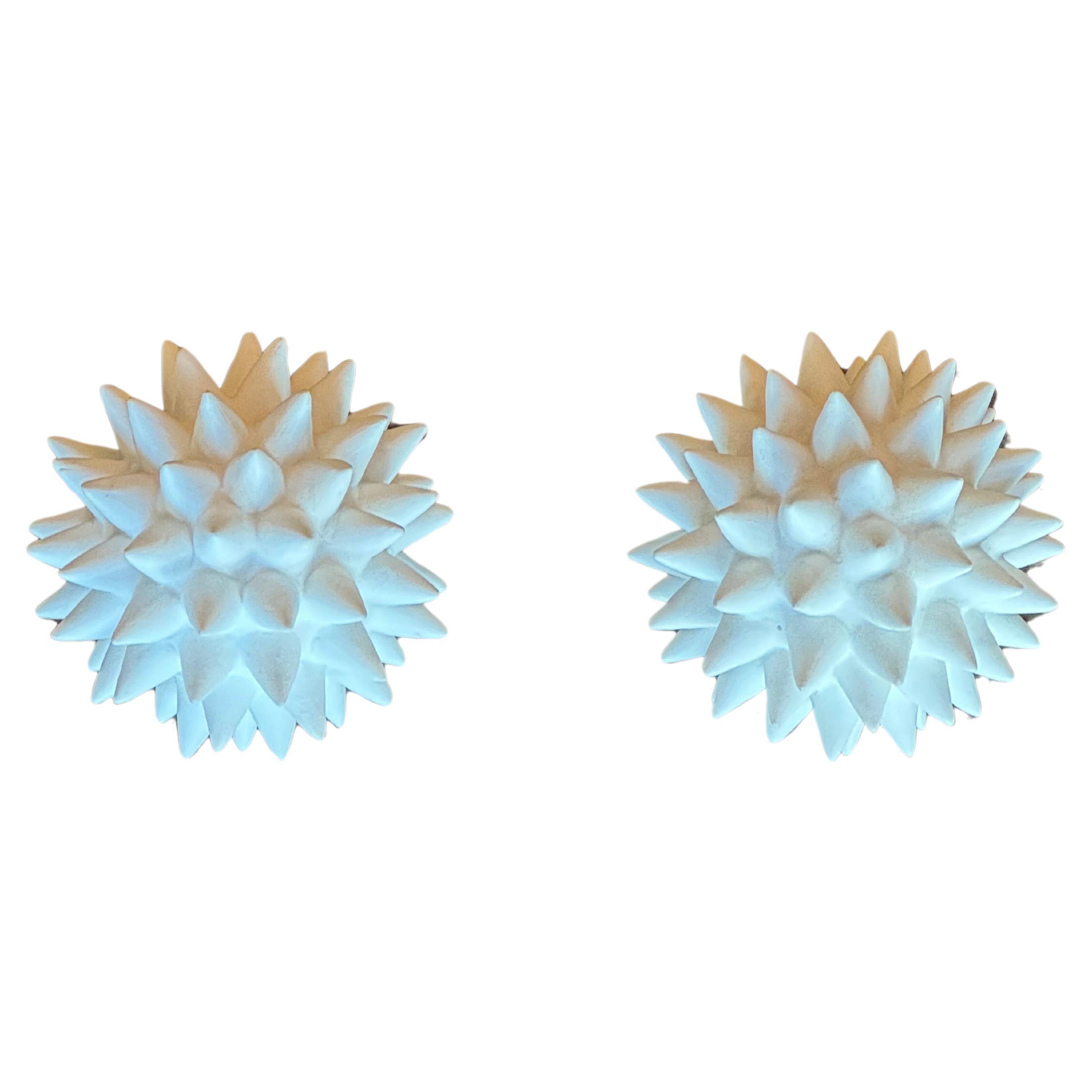 Pair of Ceramic Urchins