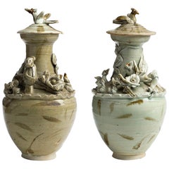 Pair of Ceramic Urns, Song Dinasty, China, 10th/12th Century