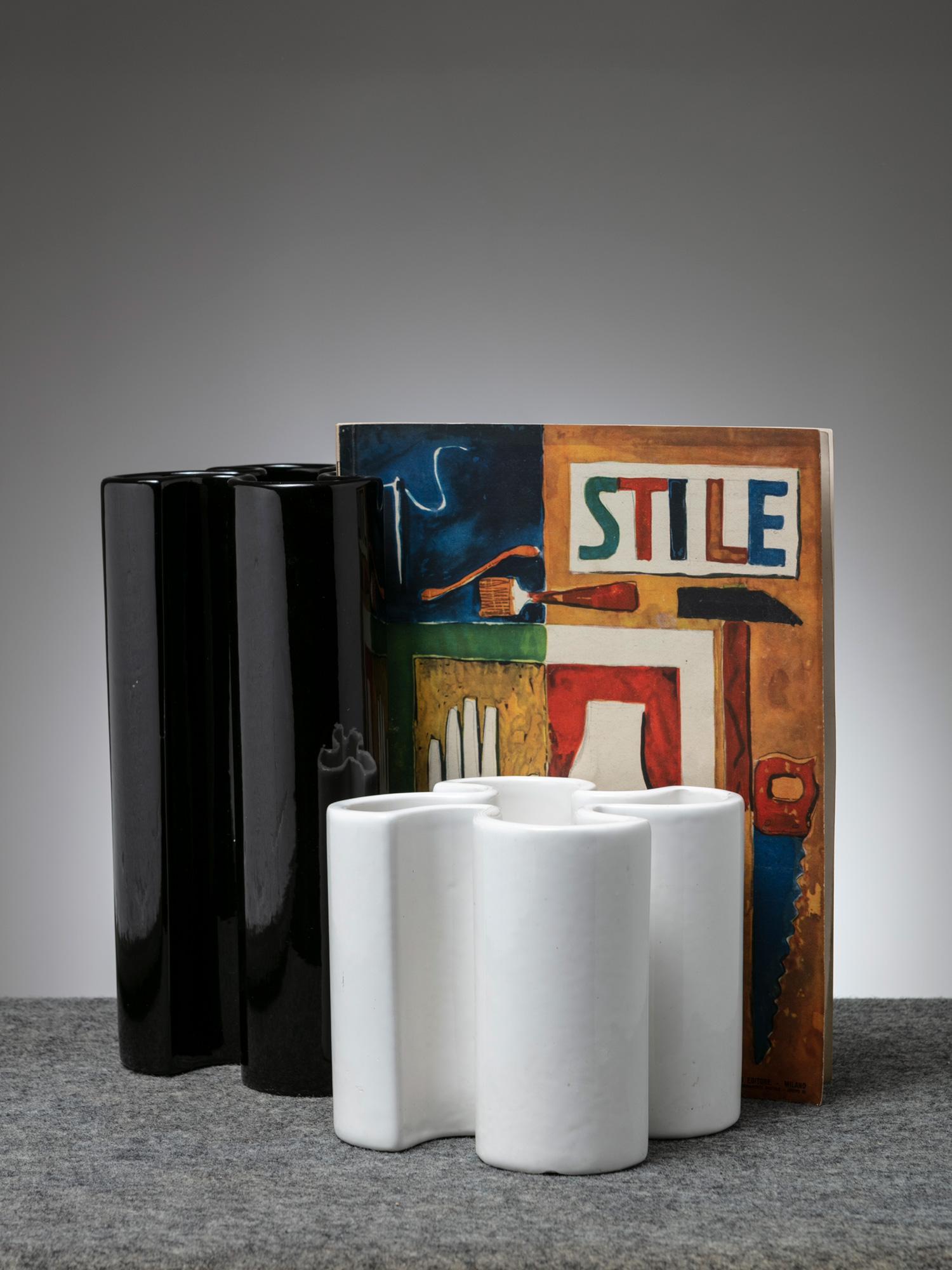 Set aus zwei Keramikvasen von Bettonica Gabbianelli, Italien, 1970er Jahre (Ende des 20. Jahrhunderts) im Angebot
