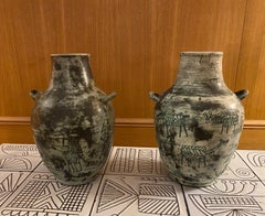 Pair of Ceramic Vases by Jacques Blin, France, 1960s