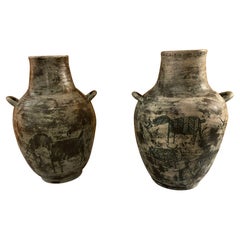 Pair of Ceramic Vases by Jacques Blin, France, 1960s