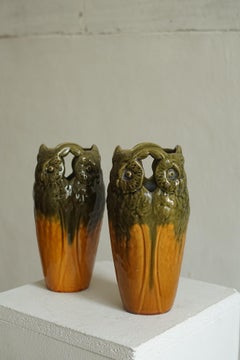 Pair of Ceramic Vases by Michael Andersen, Denmark, C. 1900–1910