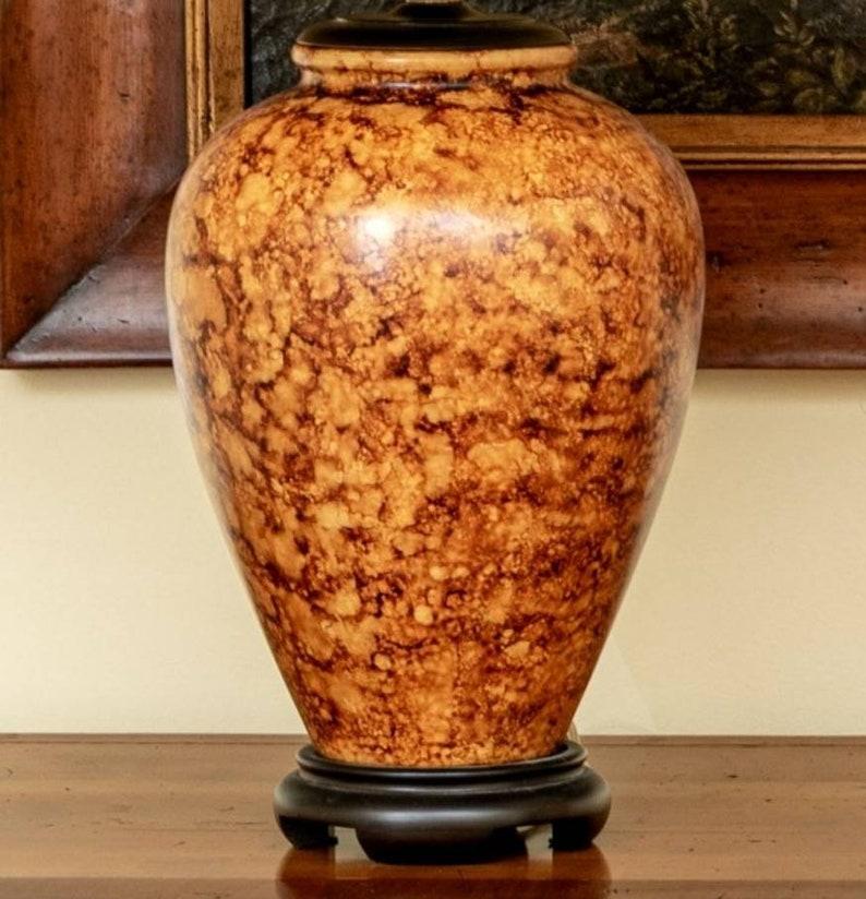 Pair of Ceramic Vases Mounted as Lamps 1