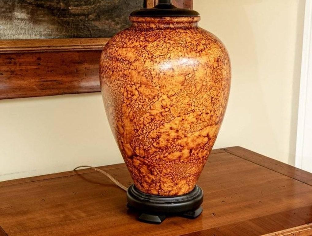 Pair of Ceramic Vases Mounted as Lamps 2