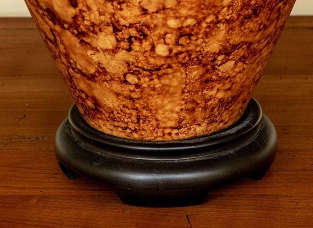 Pair of Ceramic Vases Mounted as Lamps 4