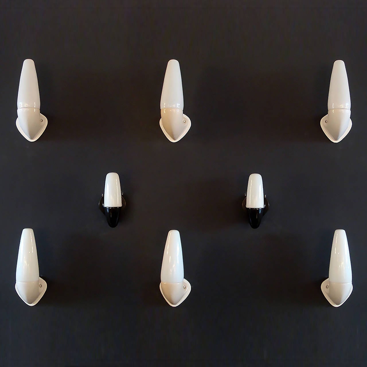 Pair of Ceramic Wall Lights by Sigvard Bernadotte In Good Condition In Los Angeles, CA