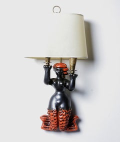 Coppia di paraventi in ceramica, Model Sirenes, di Georges Jouve.(1910-1964)