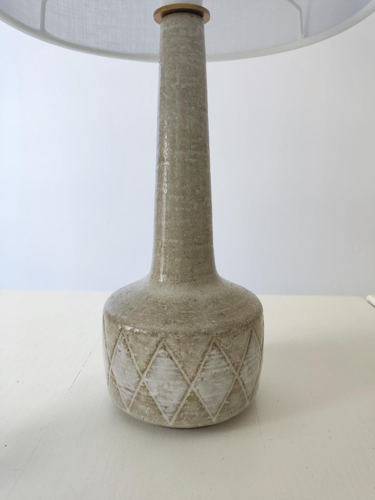 20th Century Pair of ceramics Palshus danish lamps - 1960s 