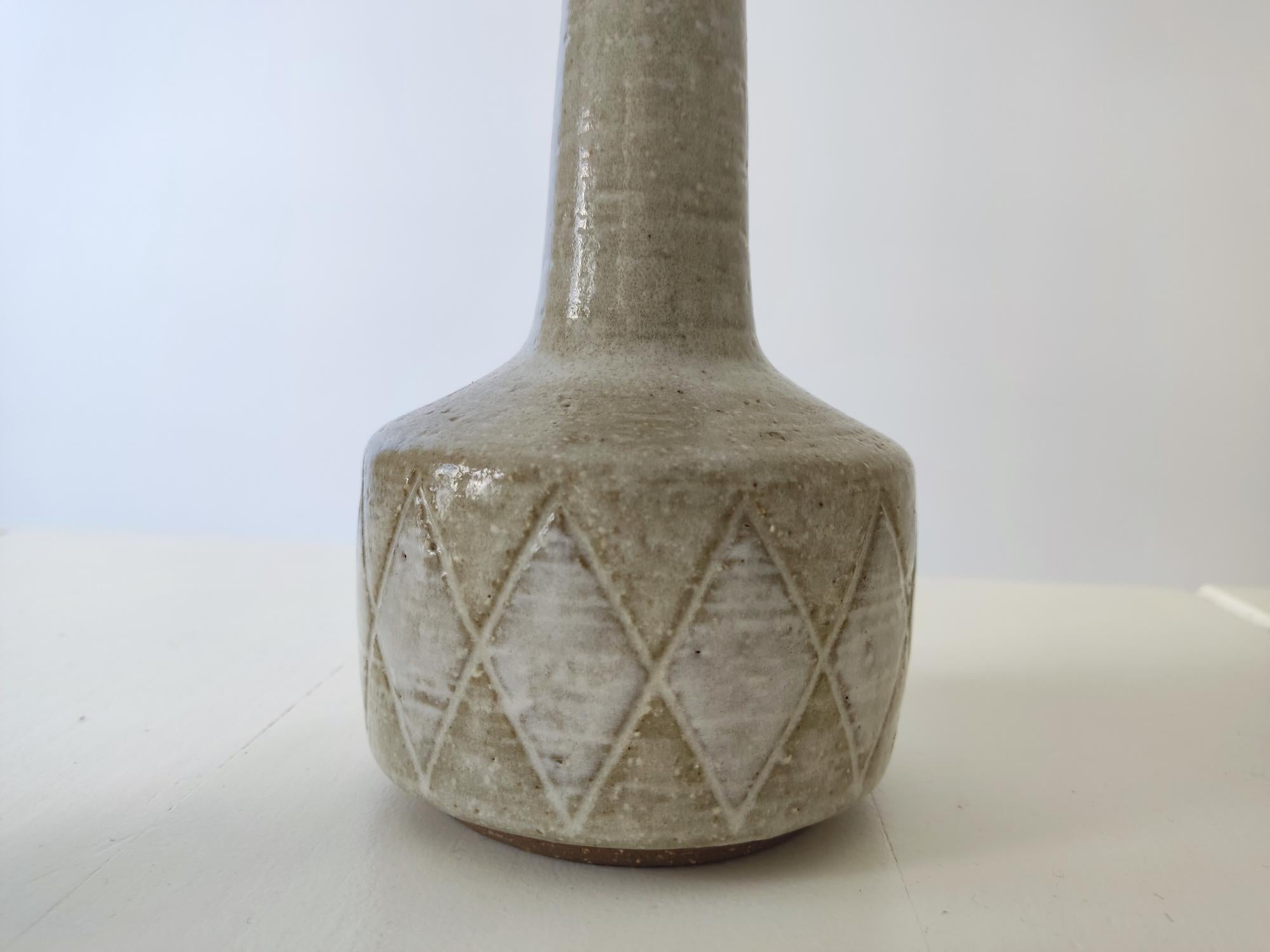 Pair of ceramics Palshus danish lamps - 1960s  1