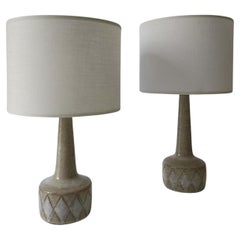 Pair of ceramics Palshus danish lamps - 1960s 