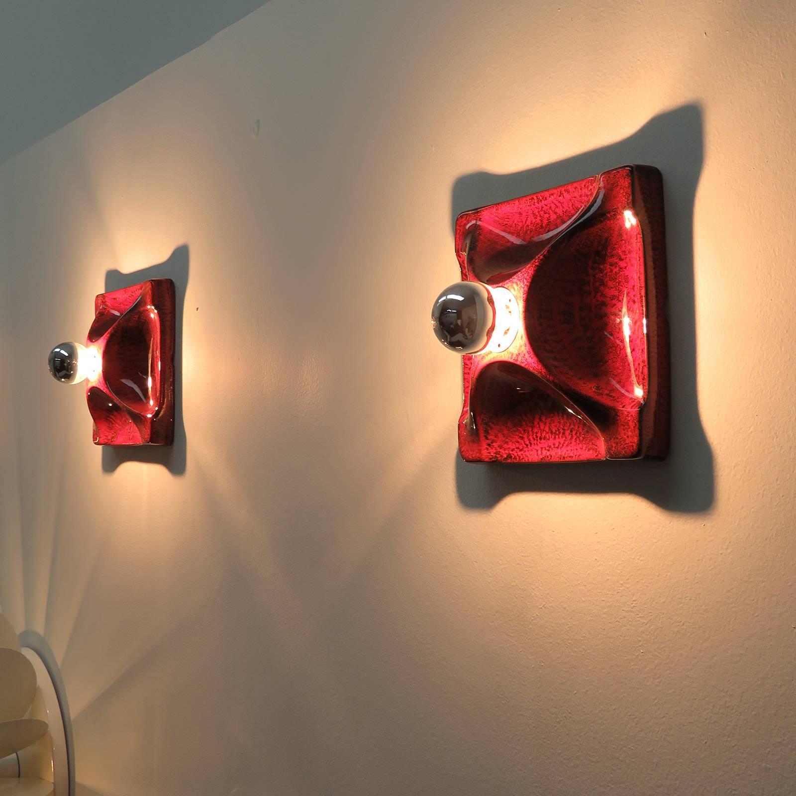 Pair of Ceramics Wall Lights 3